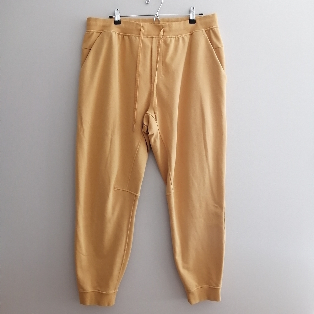 Lululemon Men's City Sweat Jogger French Terry 29" Joggers Yellow XXL